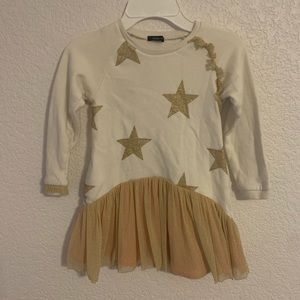 Stylish girls sweatshirt dress with some sparkles